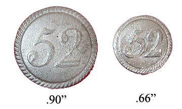 52nd Regt Buttons